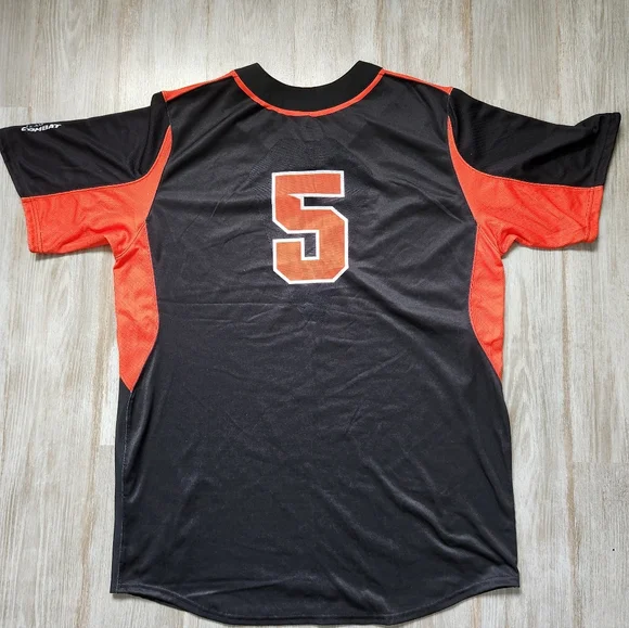 Nike Team Houston Astros Jeff Bagwell #5 Jersey Baseball MLB Black Orange Sz XXL - Picture 9 of 9